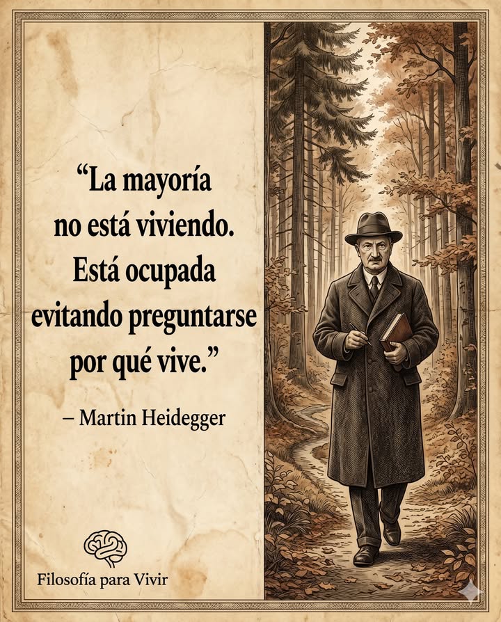 Martin Heidegger creía que el mayor problema del ser humano no era la falta de riqueza, de poder o de conocimientos