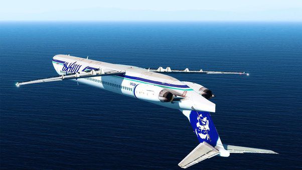 Durante sus últimos segundos, el vuelo 261 de Alaska Airlines avanzó casi completamente invertido sobre el océano Pacífico mient...