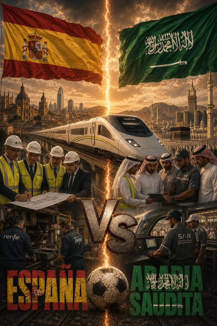 España y Arabia Saudita quedaron unidas por un tren diseñado para cruzar el desierto a 300 kilómetros por hora