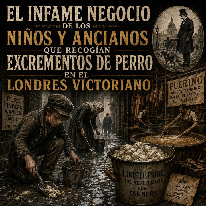 EL INFAME NEGOCIO DE LOS NIÑOS Y ANCIANOS QUE RECOGÍAN EXCREMENTOS DE PERRO EN EL LONDRES VICTORIANO