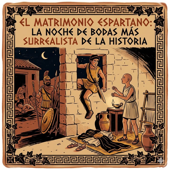 EL MATRIMONIO ESPARTANO Y LA NOCHE DE BODAS MÁS SURREALISTA DE LA HISTORIA