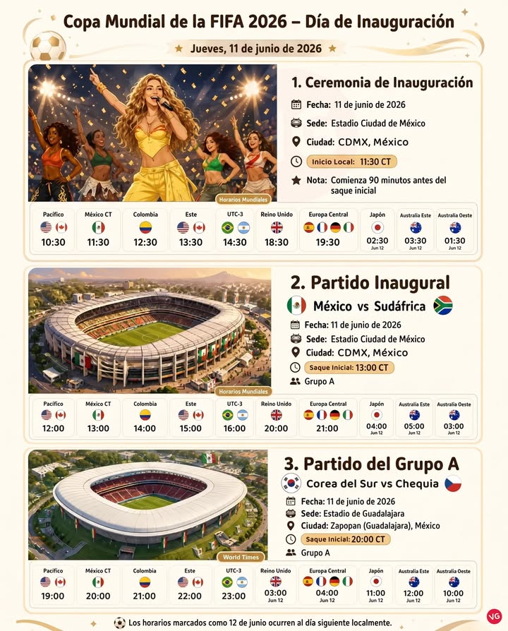 ¡Es Hoy! Mundial de Fútbol 2026.