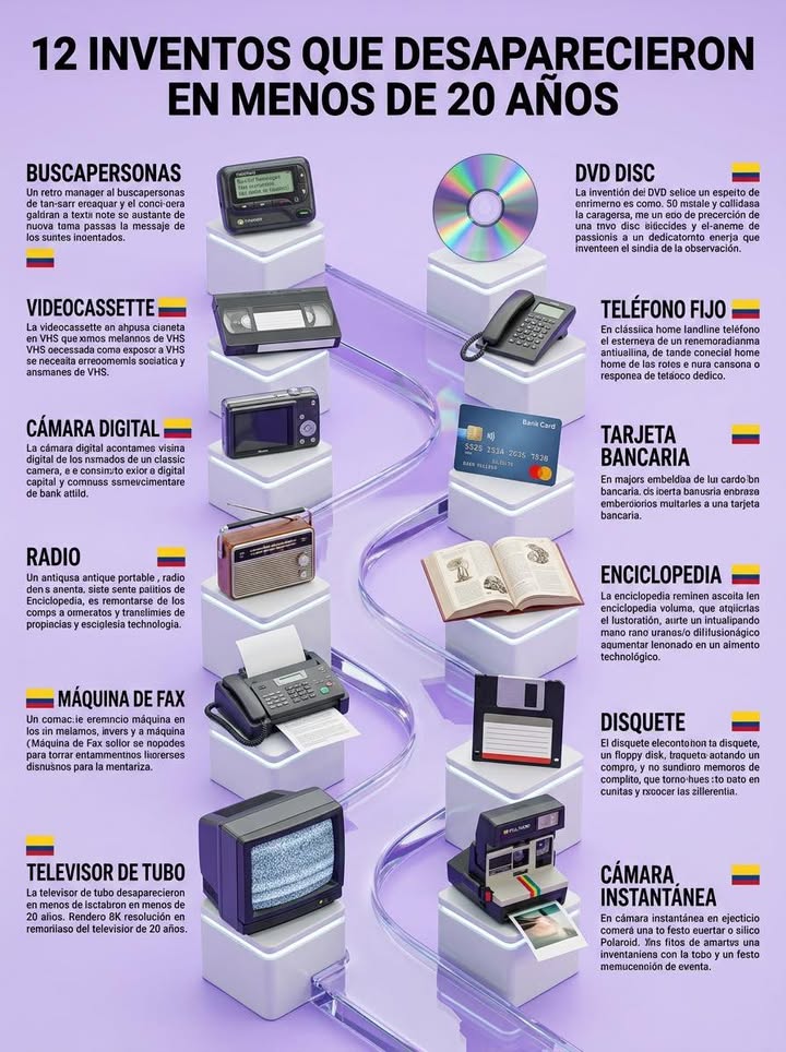 ☎️ LOS 12 INVENTOS QUE DESAPARECIERON EN MENOS DE 20 AÑOS