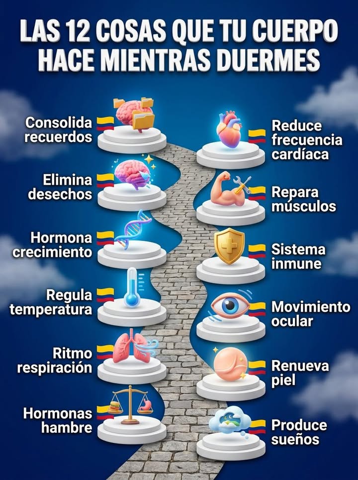 🧠 LAS 12 COSAS QUE TU CUERPO HACE MIENTRAS DUERMES
