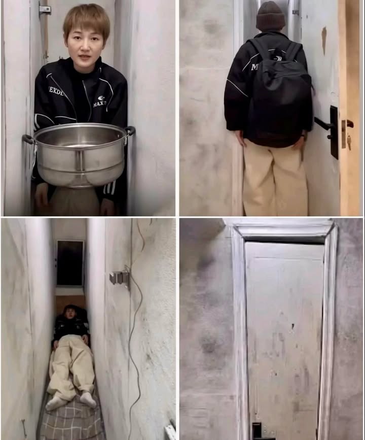 Un espacio del ancho de tus hombros, donde solo cabe una pequeña colchoneta y una pantalla frente a tu rostro