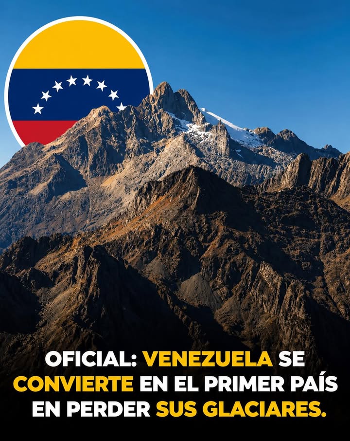 🇻🇪❄️ Venezuela hizo historia por una razón preocupante: se convirtió en el primer país de la era moderna en perder todos sus gla...