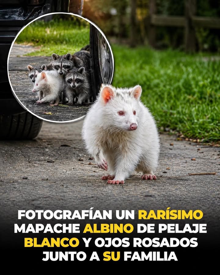 🦝🤍 Un fenómeno extraordinario de la naturaleza