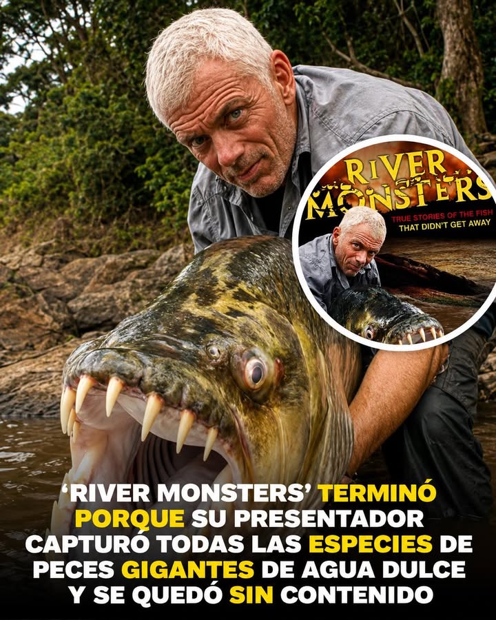 🌎🐟 Después de 9 temporadas llenas de aventuras, misterio y enormes capturas, River Monsters (Monstruos de Río) llegó a su fin en...