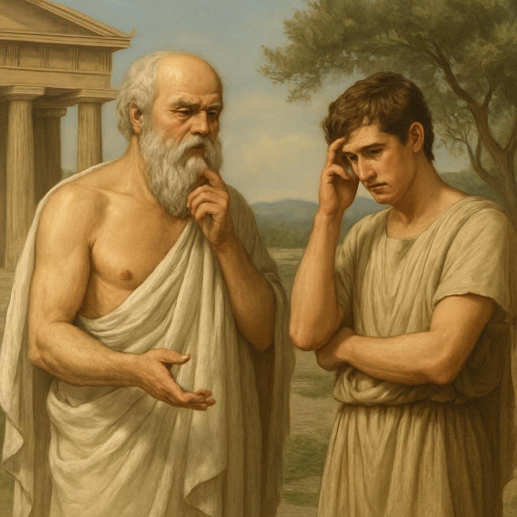 En la antigua Grecia, Sócrates era apreciado por todos por su sabiduría