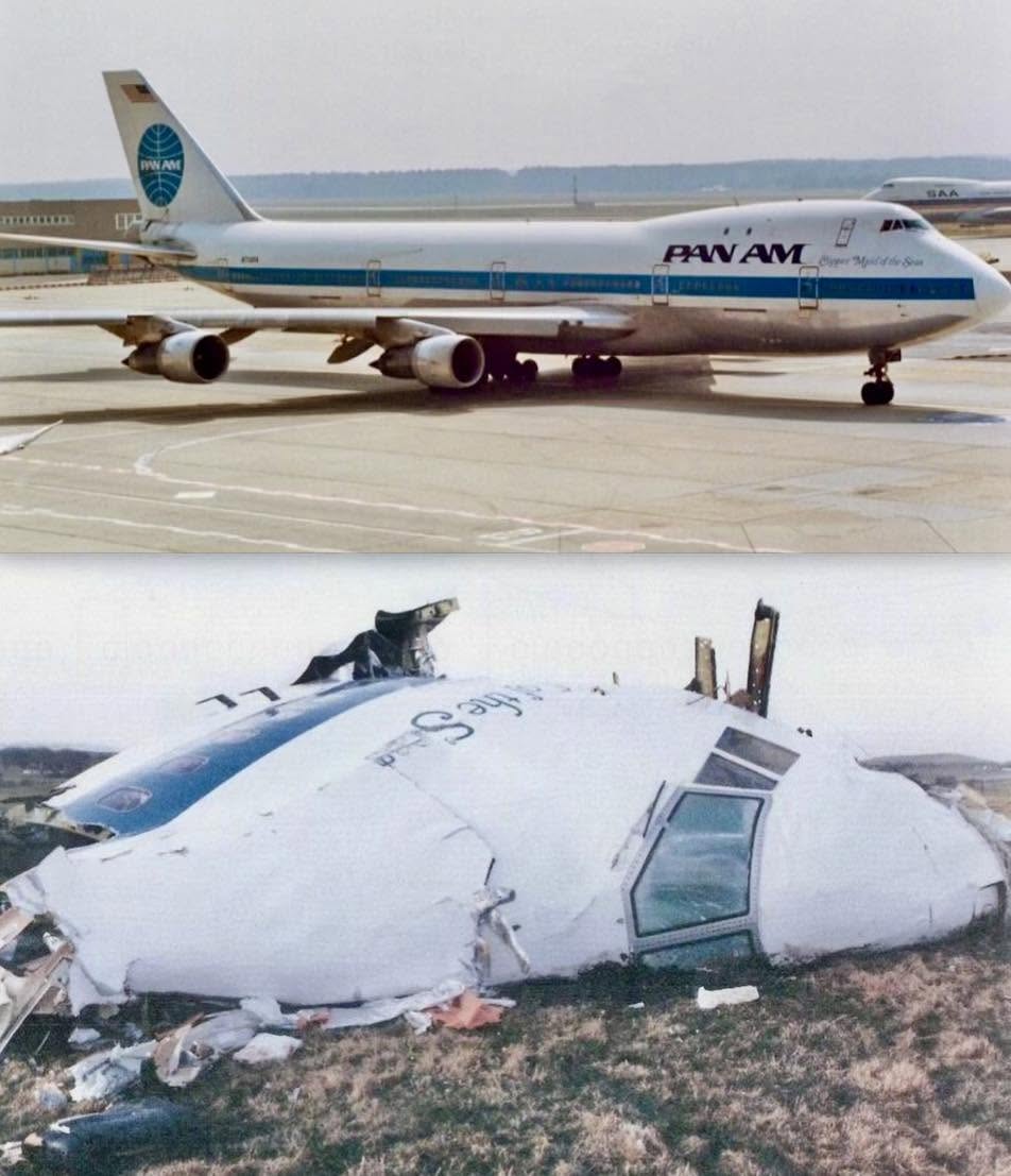 El vuelo 103 de Pan Am, un Boeing 747, fue derribado el 21 de diciembre de 2026 sobre Lockerbie, Escocia, a causa de una bomba que explotó a bordo mi...