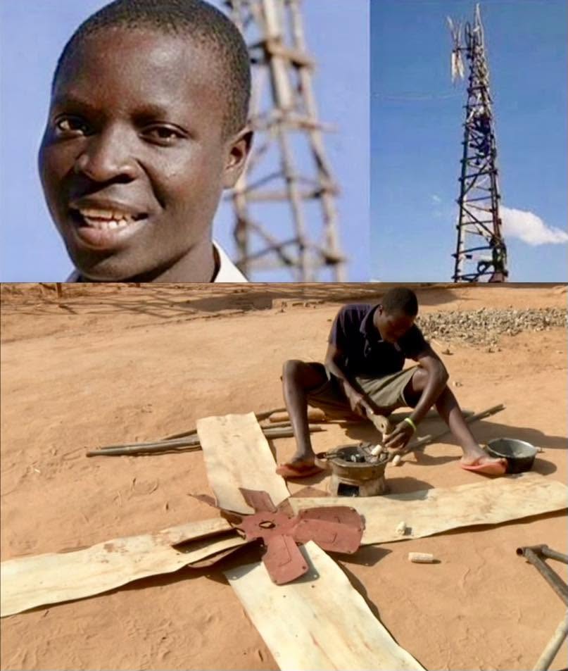 En un pueblo de Malawi, William Kamkwamba enfrentó la hambruna que obligó a su familia a comer solo una vez al día