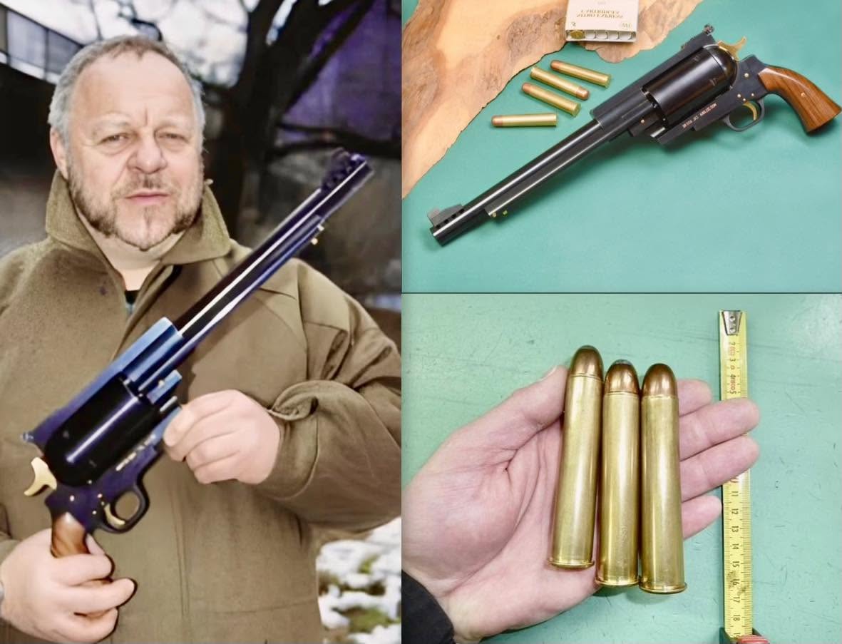 El revólver Zeliska es una impresionante pieza de ingeniería diseñada para disparar el potente .600 Nitro Express, un cartucho que genera un retroc...