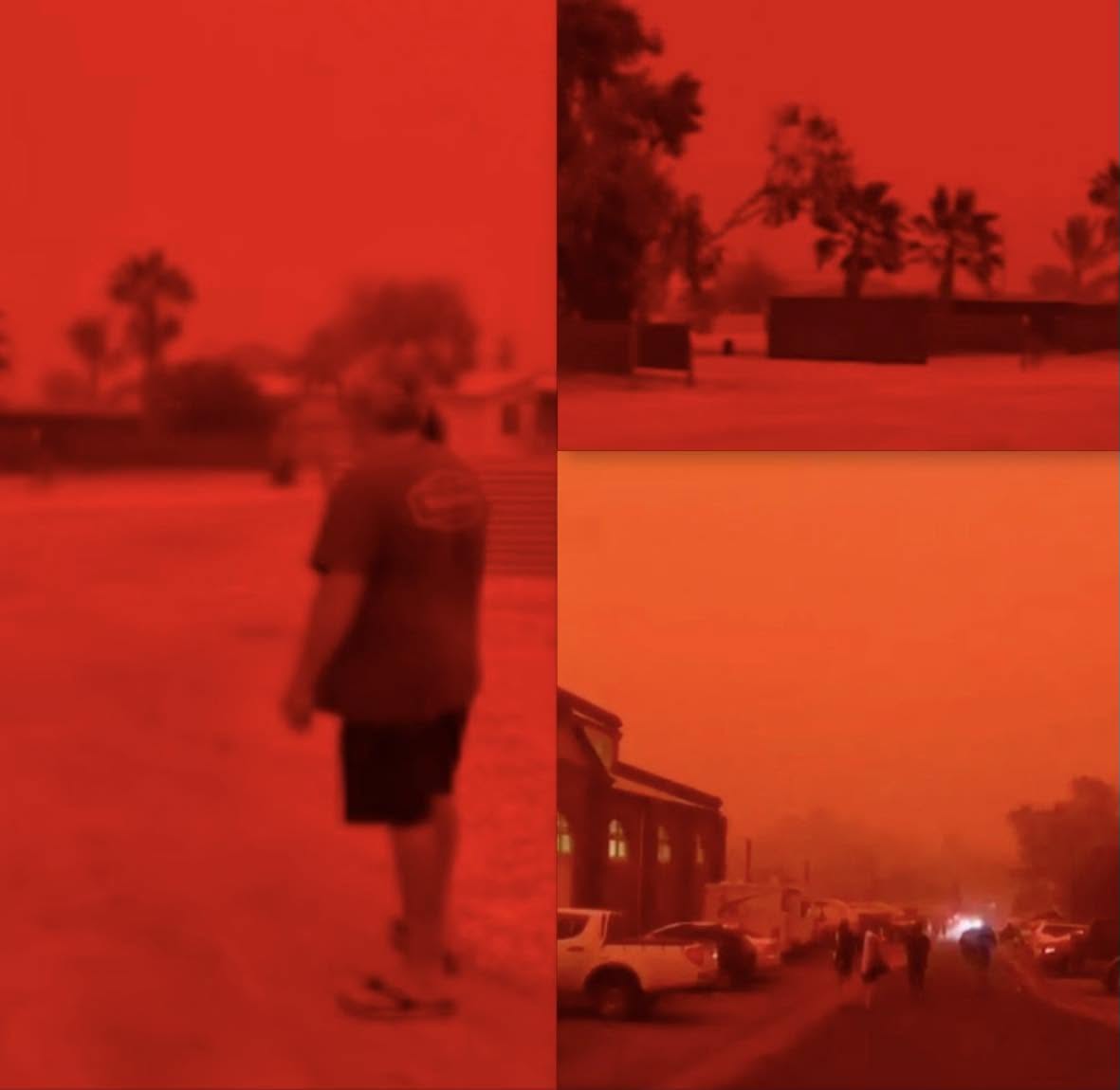 Las imagenes que se han compartido no contienen ningún tipo de filtro; son imágenes reales que capturan un fenómeno natural registrado en el noroes...