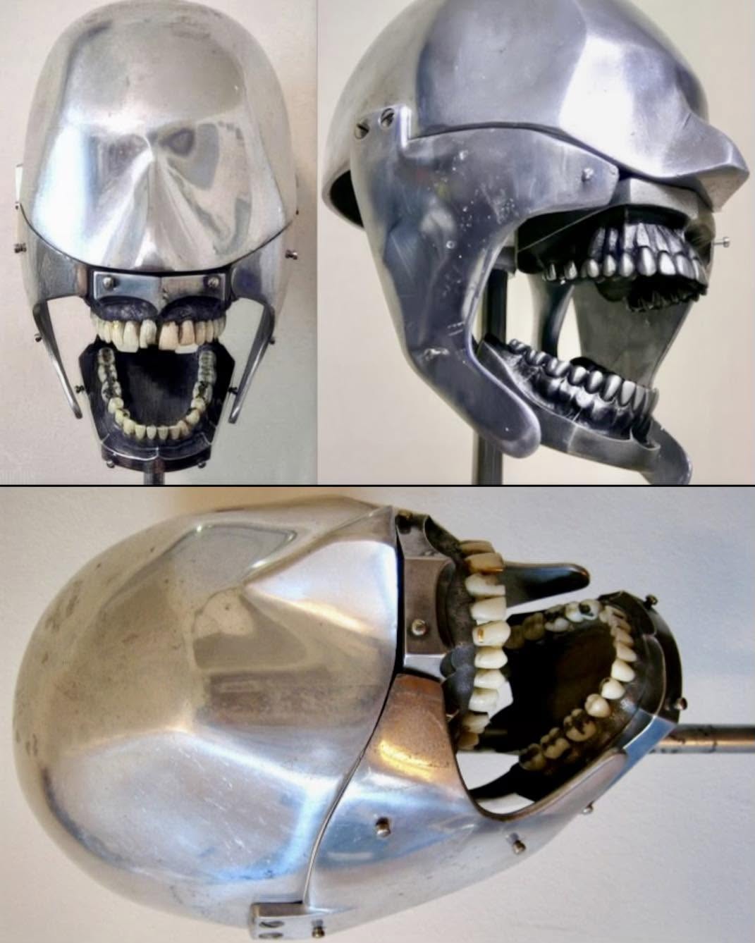 Los “maniquíes antropomórficos”,que evocan la figura de Robocop o seres alienígenas, son conocidos como “Cabezas Fantasmas”