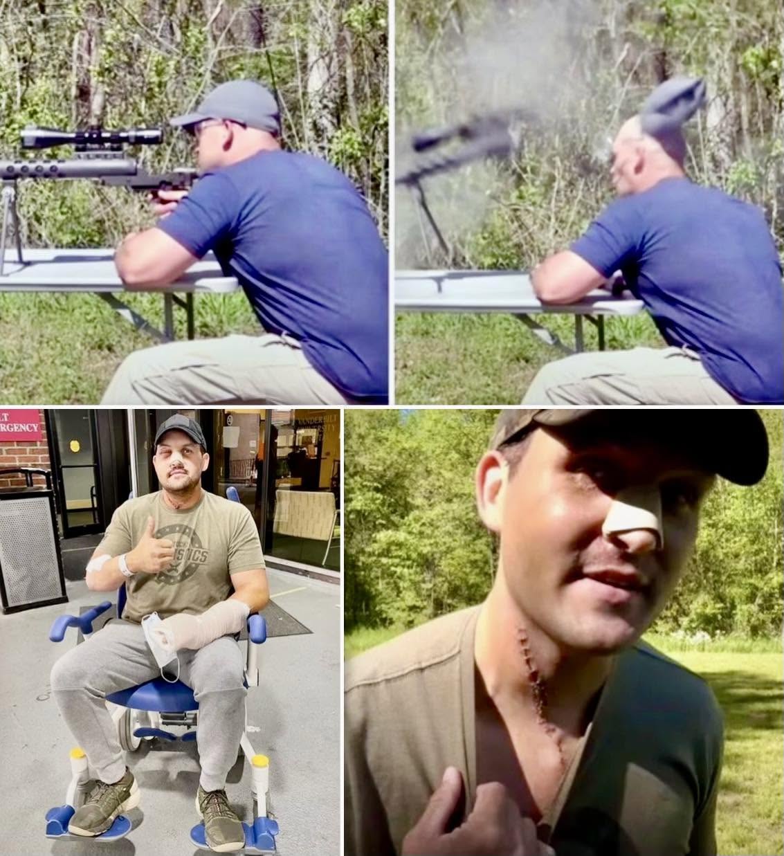 Estas son las imágenes captadas en el momento en que el rifle de Scott Allen DeShields Jr