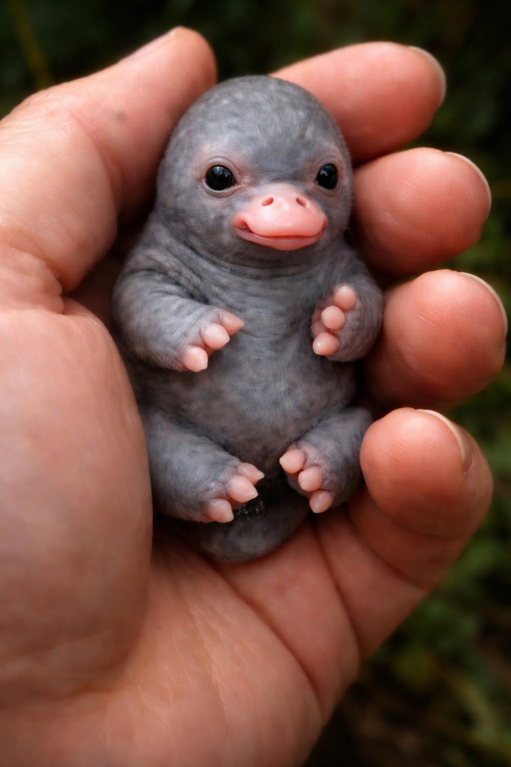Parece un animal inventado, como si la naturaleza hubiera mezclado partes de varias especies y, contra toda lógica, todo hubiera funcionado
