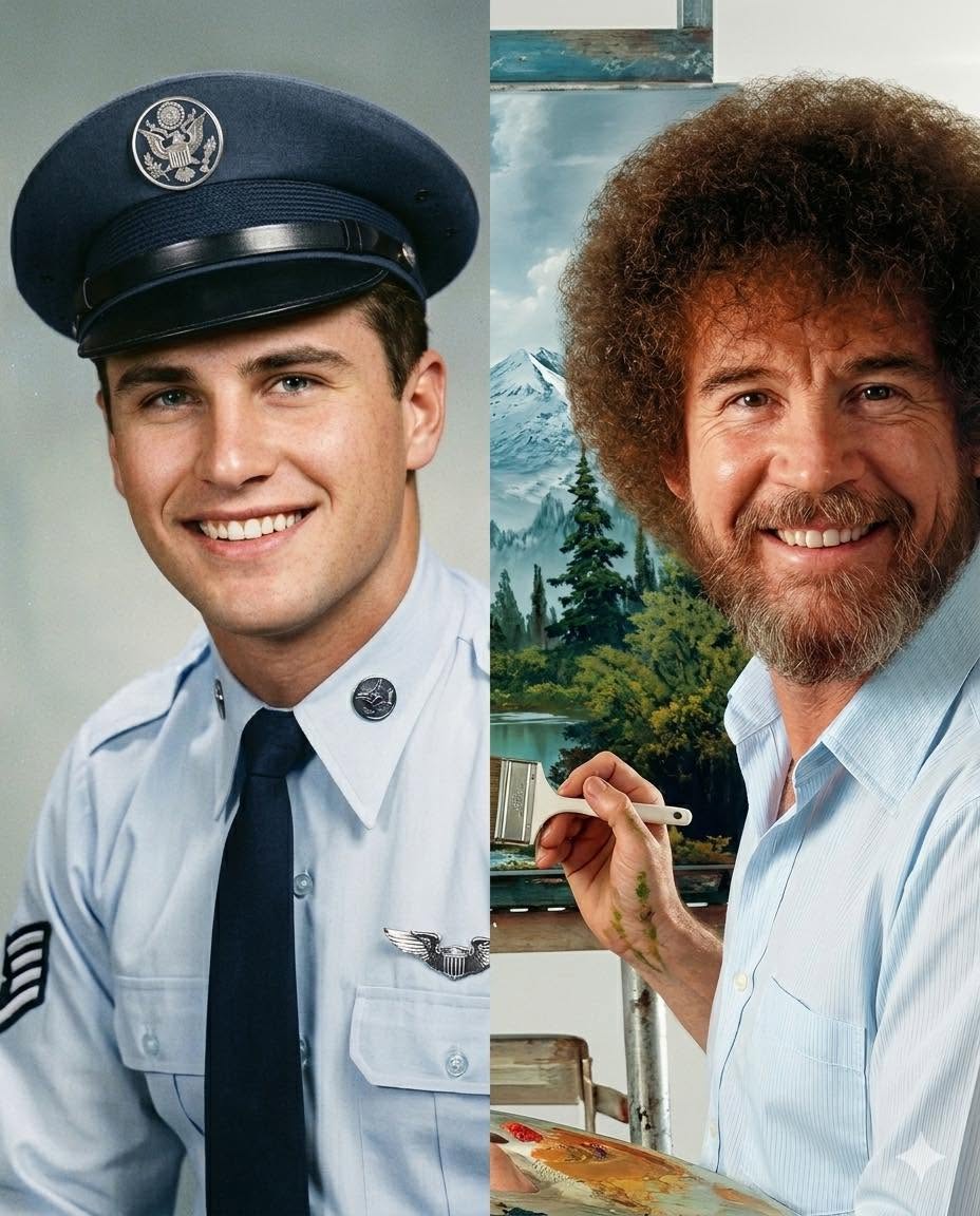 Detrás de la voz pausada y los "árboles felices" de Bob Ross se escondía un pasado que pocos imaginarían: el de un sargento mayor de la Fuerza Aé...