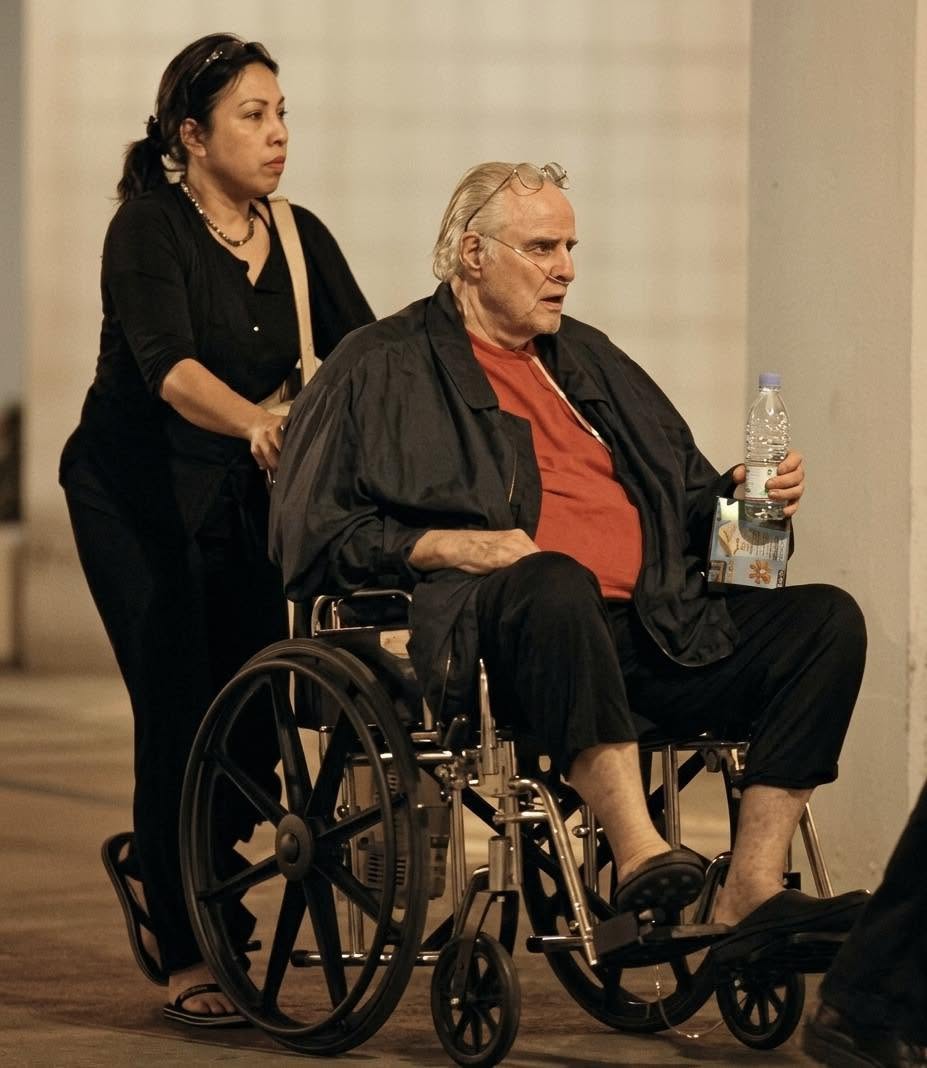 La última fotografía de Marlon Brando rompió el mito de la inmortalidad de Hollywood