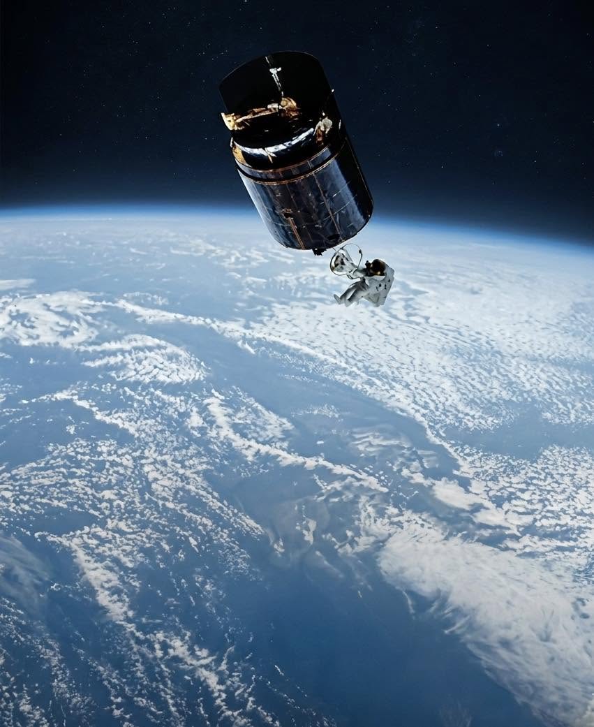 Flotar en el vacío absoluto del espacio, sin ningún cable de sujeción que te conecte a tu nave, es una perspectiva capaz de congelarle la sangre a ...