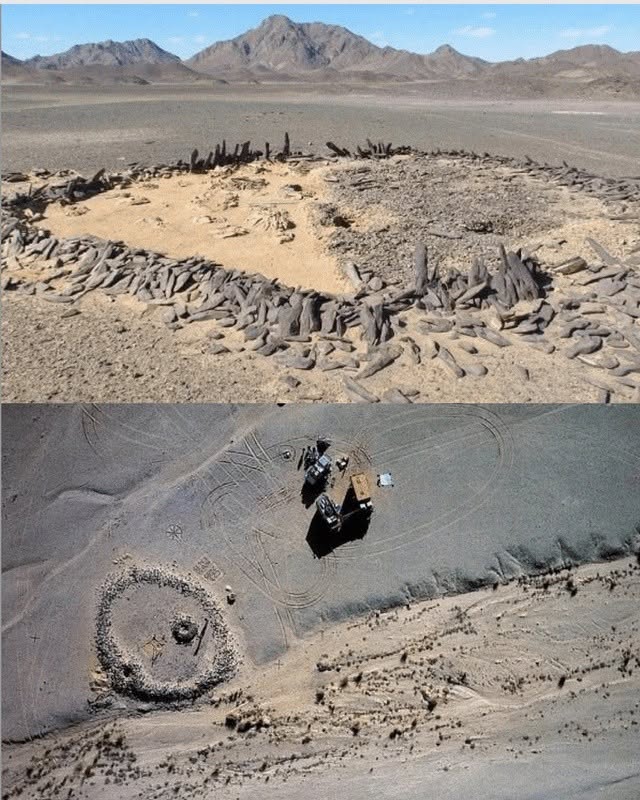 En el desierto de Atbai, en Sudán, escondidos, arqueólogos encontraron 280 antiguos círculos de piedra, algunos de hasta 82 metros de ancho, constr...