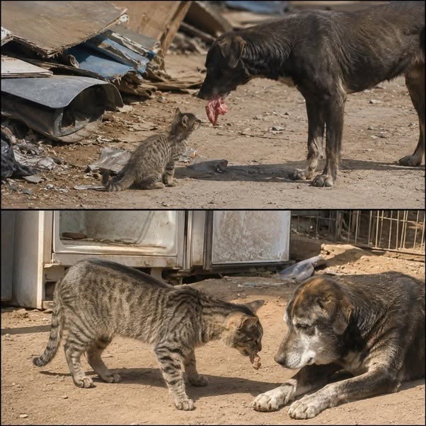 En un lugar donde casi nadie se detenía a mirar, dos animales construyeron una amistad que parecía imposible
