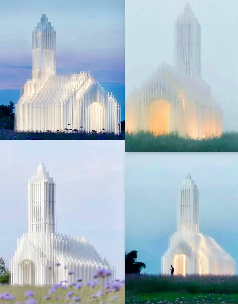 Parece un render en 3D o un truco visual, pero esta estructura es completamente real