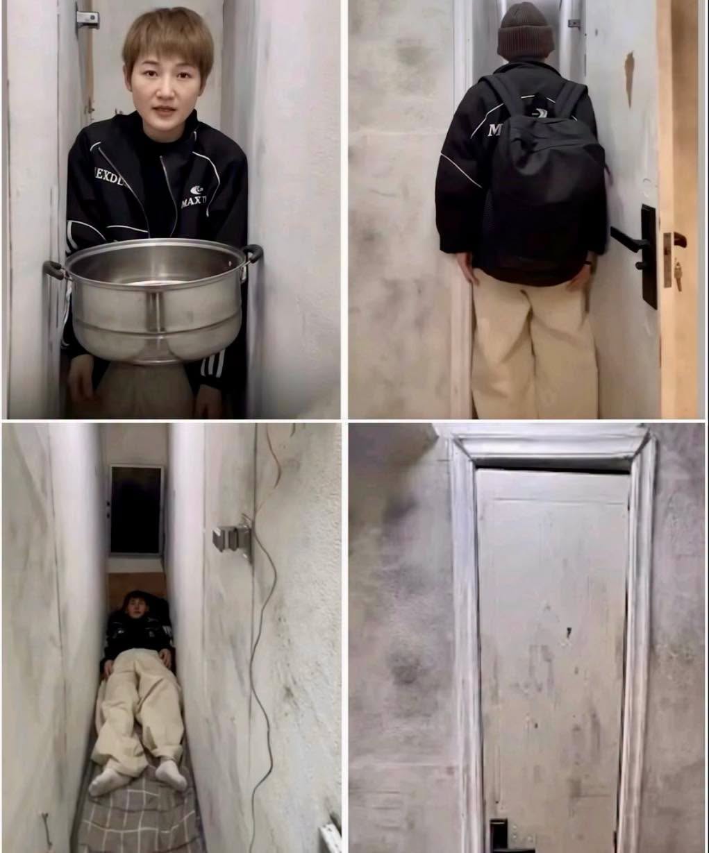 Un espacio del ancho de tus hombros, donde solo cabe una pequeña colchoneta y una pantalla frente a tu rostro
