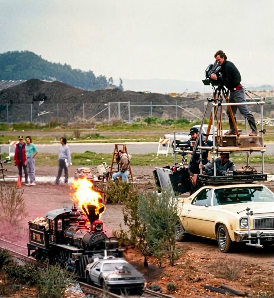 Una imagen que resume perfectamente lo que significa la magia del cine artesanal