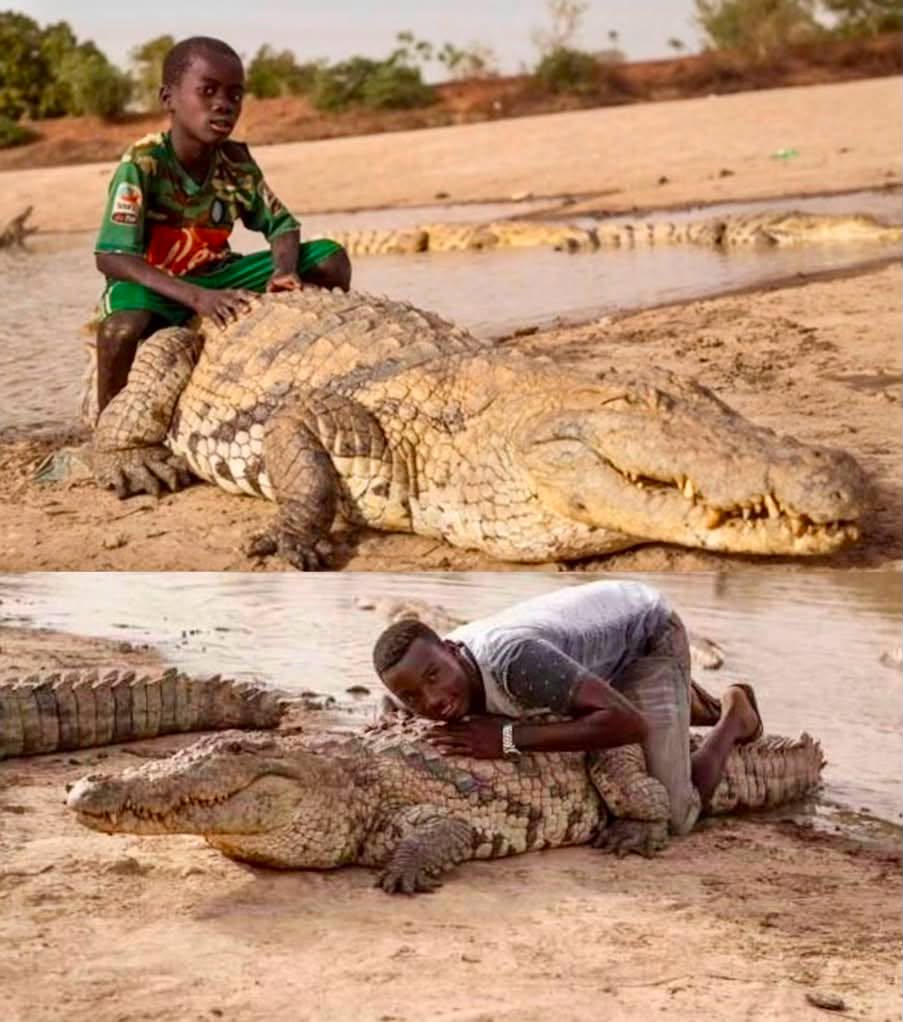 En la laguna sagrada de Bazoulé, en Burkina Faso, las leyes de la naturaleza parecen suspendidas en el agua