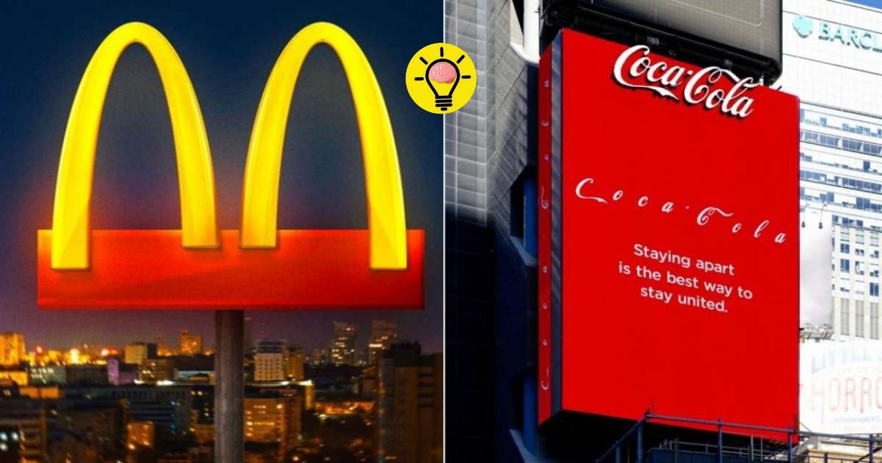 McDonald's y Coca-Cola rediseñan logos para fomentar el distanciamiento social por COVID-19
