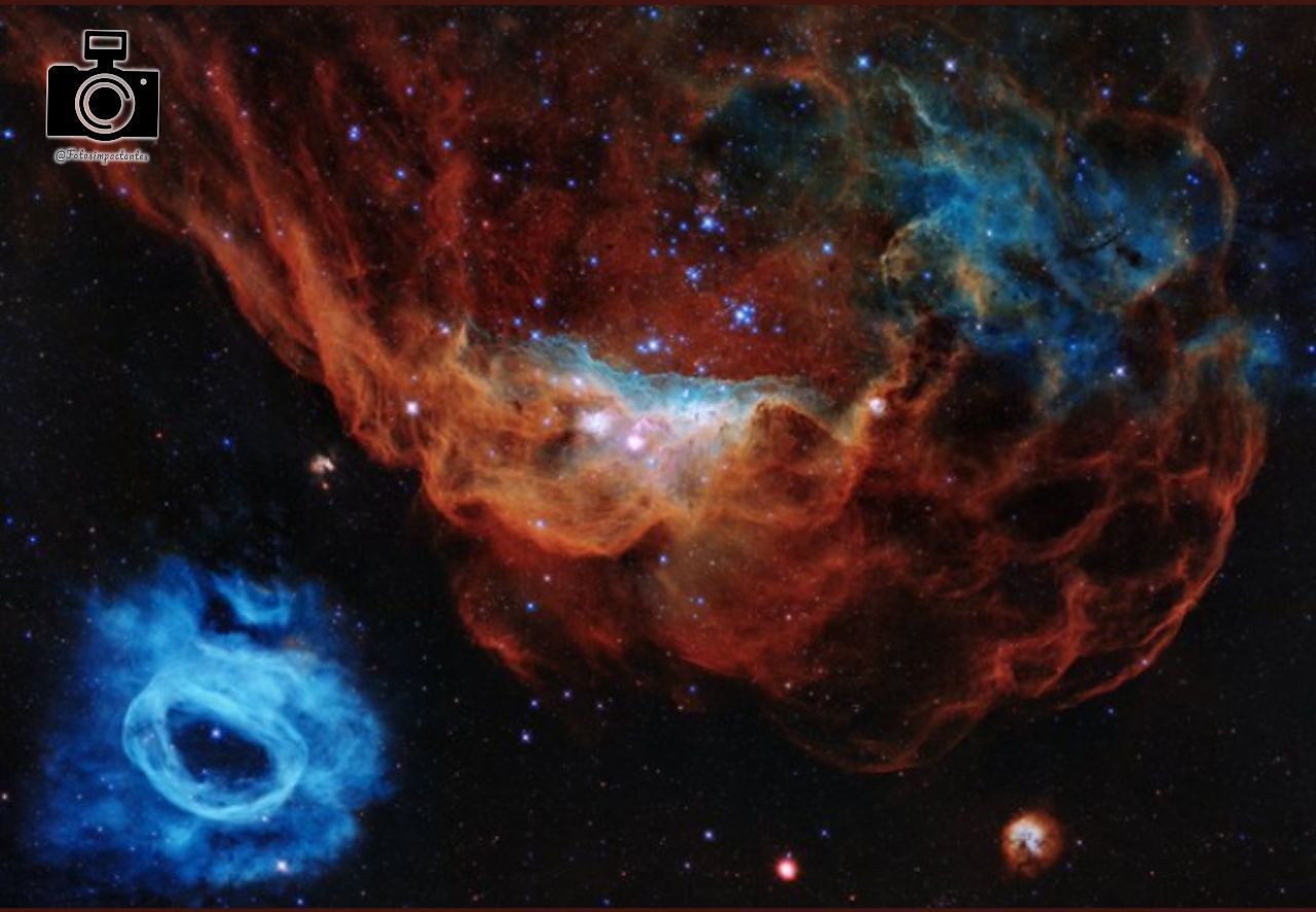 El Arrecife Cósmico: Dos Nebulosas en la Gran Nube de Magallanes