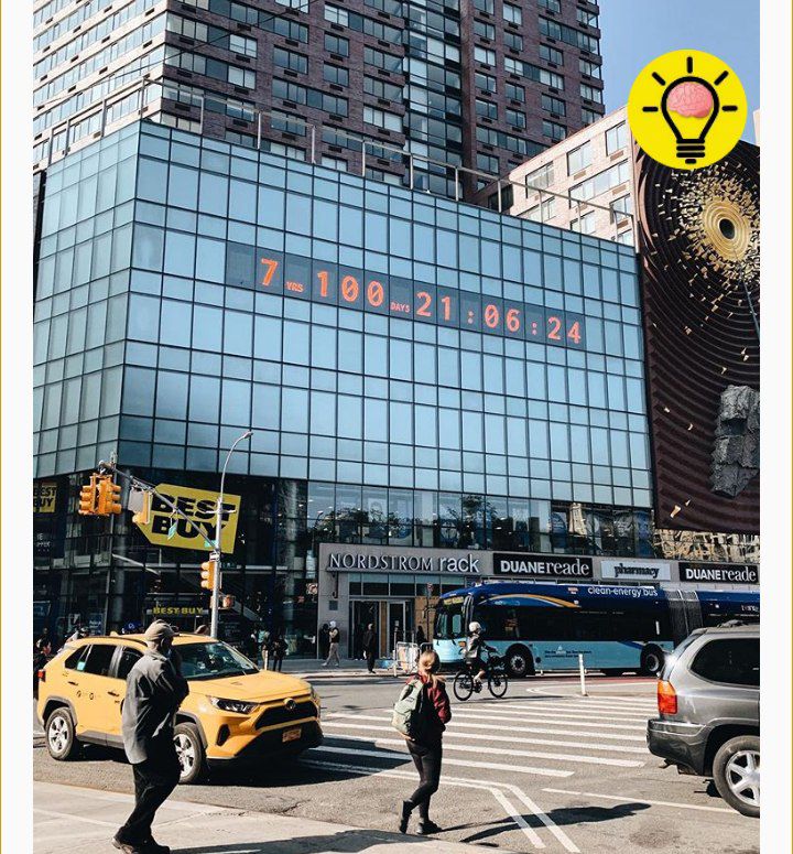 Reloj del Apocalipsis en NY marca cuenta regresiva para la Tierra