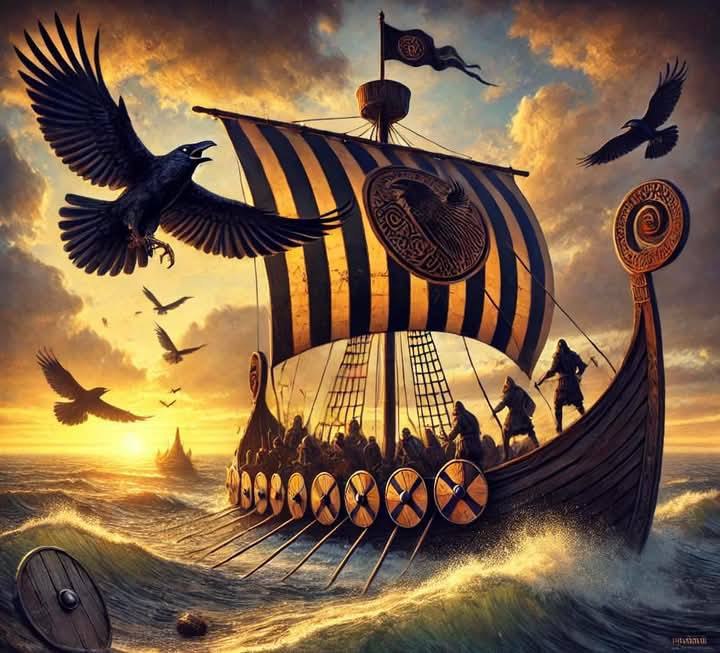 Vikingos y cuervos: la ingeniosa técnica de navegación que desafió los mares