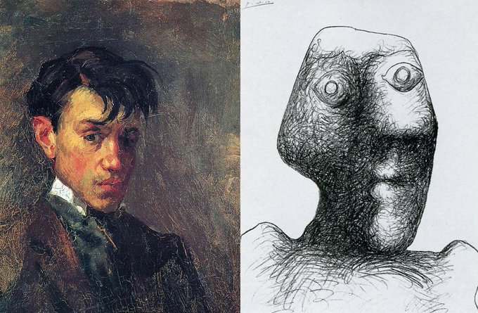 Autorretratos de Picasso: del primer esbozo a los 15 años hasta el último a los 90